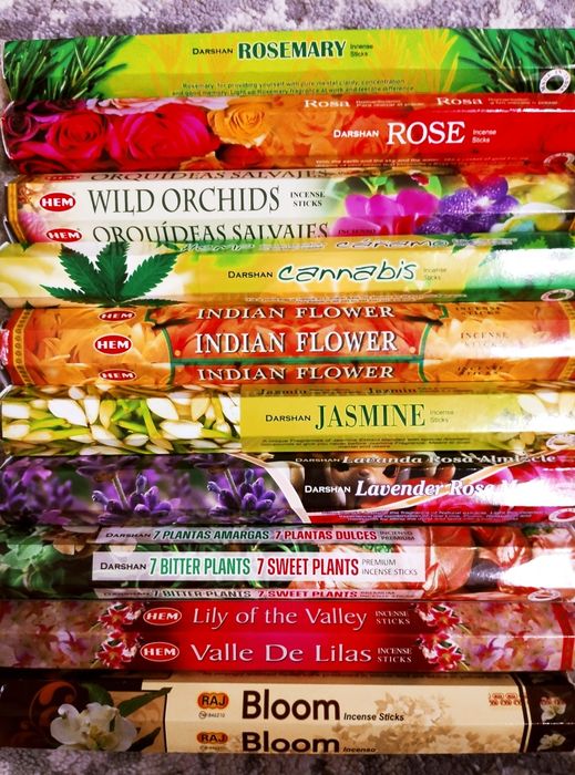 Аромапалочки, благовония, пыльцовые благовония, конусы, шестигранник