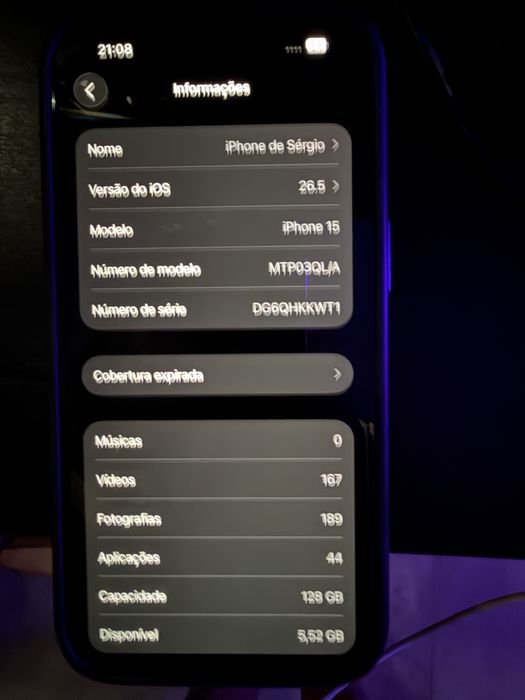 Iphone 15 com pelicula anti reflexo