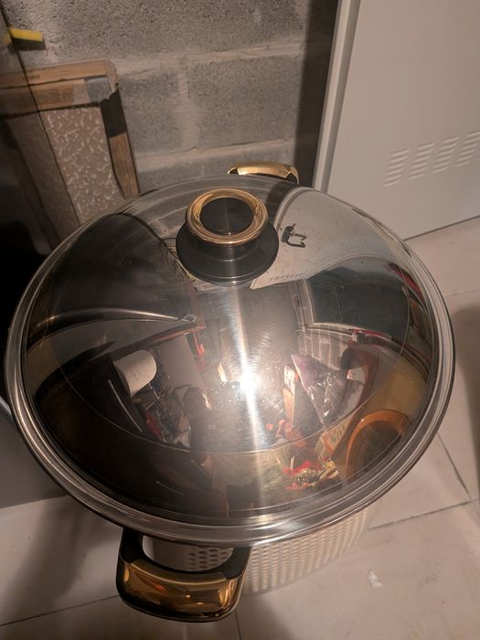 anela wok em aço inoxidável com tampa