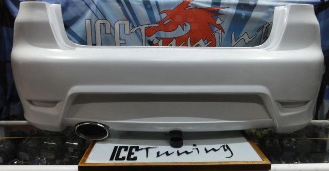Para-choques traseiro Seat ibiza 6L Cupra em fibra com ou SEM ponteira tipo Cupra 100% inox