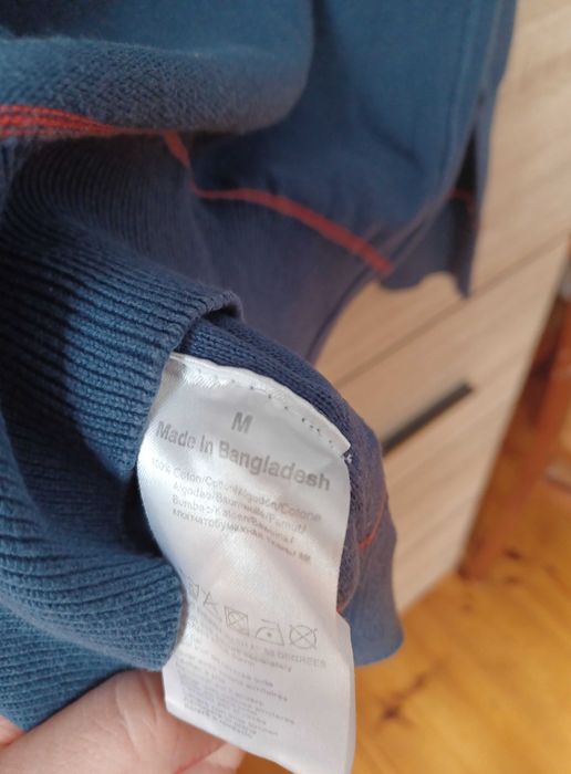 Męski, cienki bawełniany sweterek