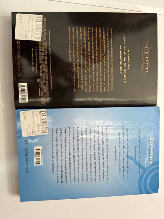 Livros 1 e 2 do hunger games
