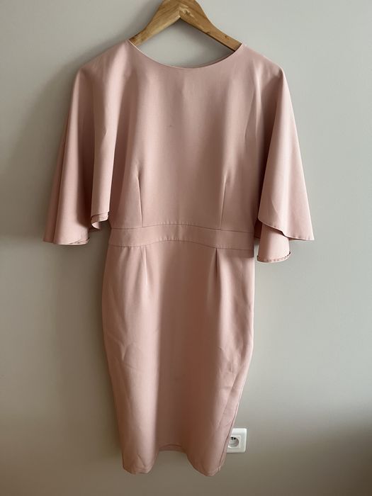 Sukienka elegancka kimonowe rękawy Moe