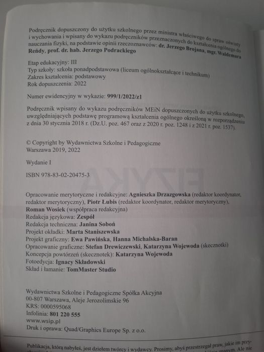 Fizyka książka LO