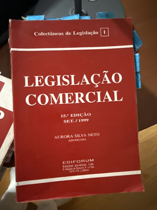 3 livros código irs, codigo civil e legislação comercial