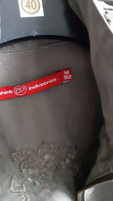Oliwkowa kurtka dziewczęca rozm. 152