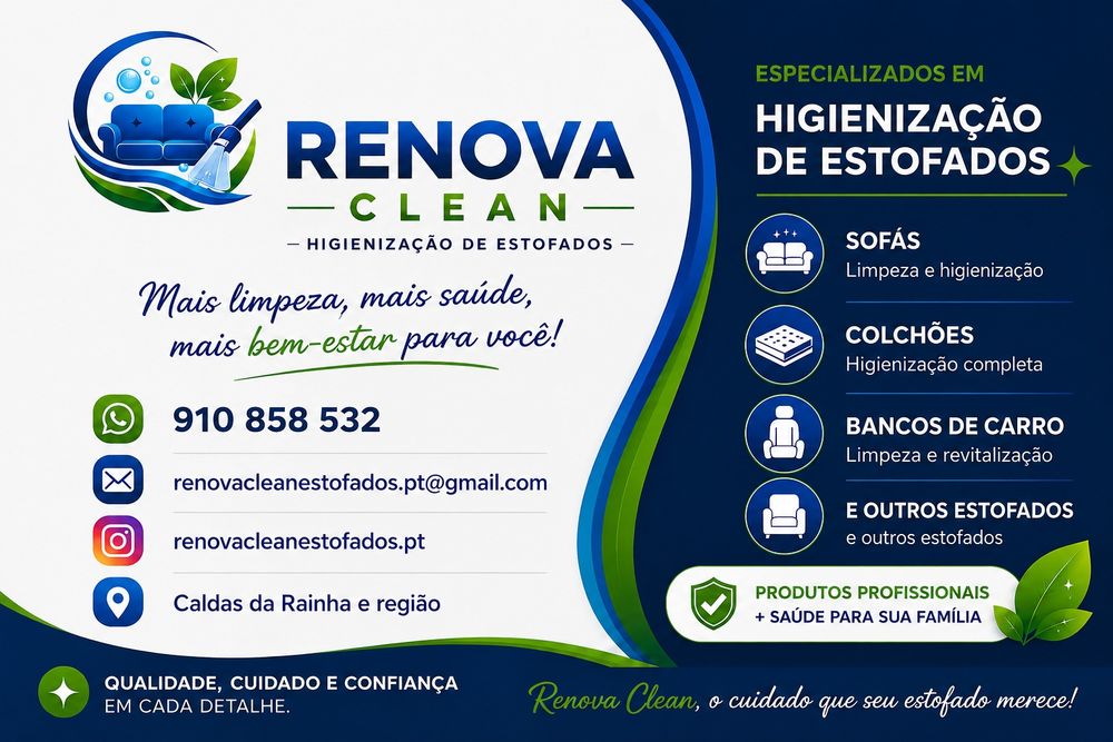 Limpeza e Higienização de Estofados