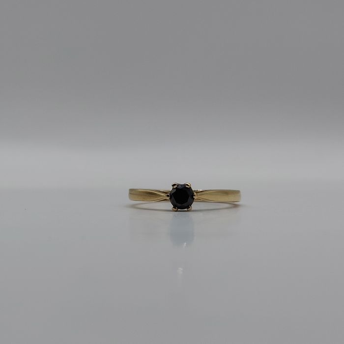 Pierścionek złoty pr.585 / 2,05g z diamentem 0.29ct