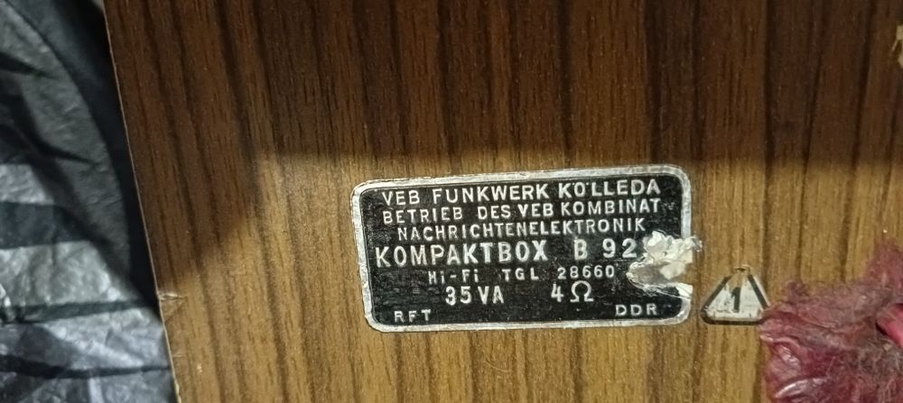 Немецкие аудиоколонки RFT