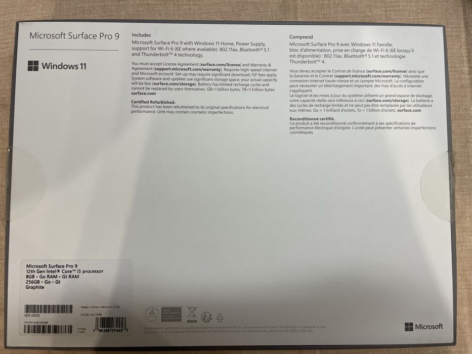 Laptop Tablet 2w1 | Microsoft Surface Pro 9