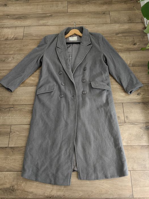 Wełniany płaszcz damski, vintage Dom Mody Telimena M/L