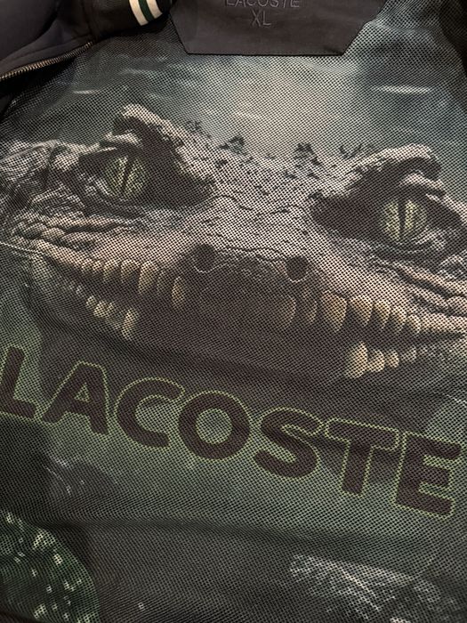 Dres Męski Set Lacoste Granatowy  Zielone Dodatki Premium XL Komplet