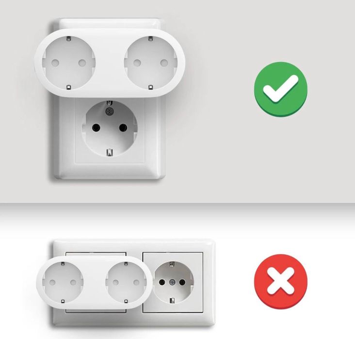 Smart gniazdko / wtyczka MEROSS ( 2 kanałowe ) , inteligentny dom.