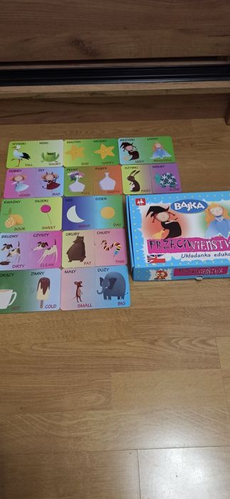 Przeciwieństwa gra układanka kształty puzzle