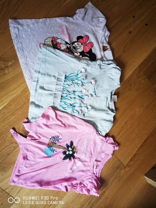 Zestaw 3x tshirt z krótkim rękawem 98/104