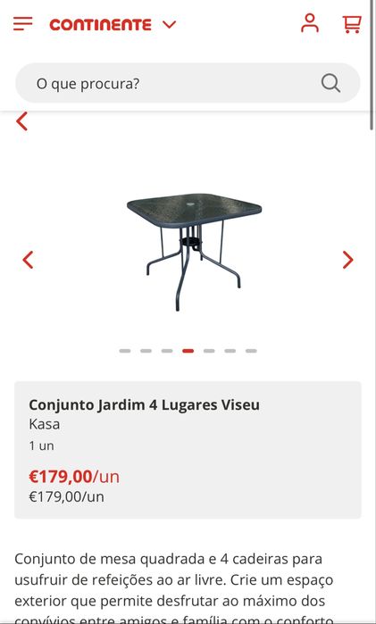 Mesa de conjunto viseu  nova em caixa