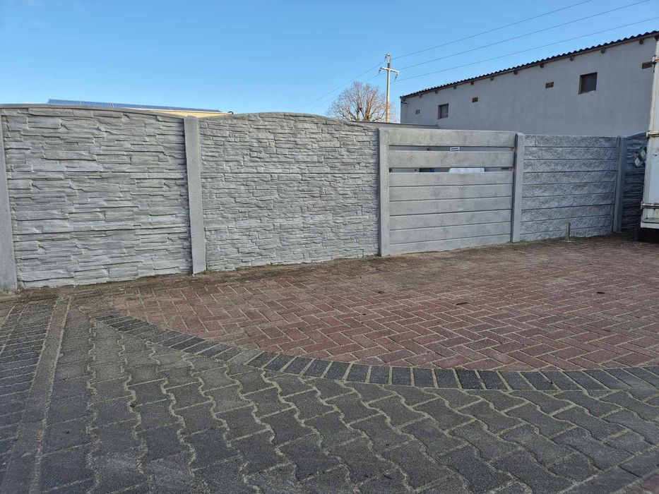 Ogrodzenia betonowe, płyty, słupki, podmurówki