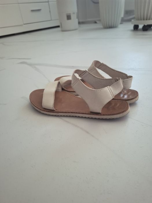 Sandały 37 damskie Diverse klapki beżowe