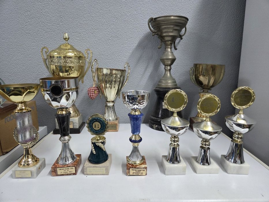 Vários troféus/taças