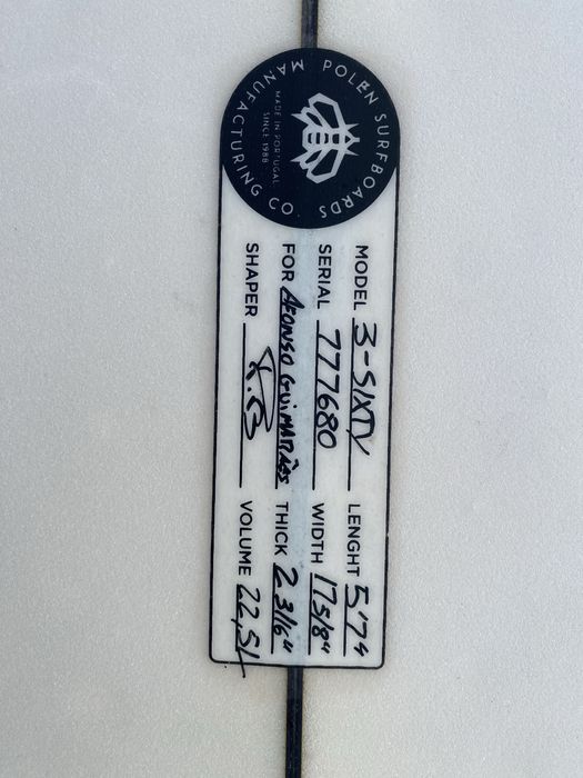 Prancha Polen 3-sixty 5’7 22,5 LT