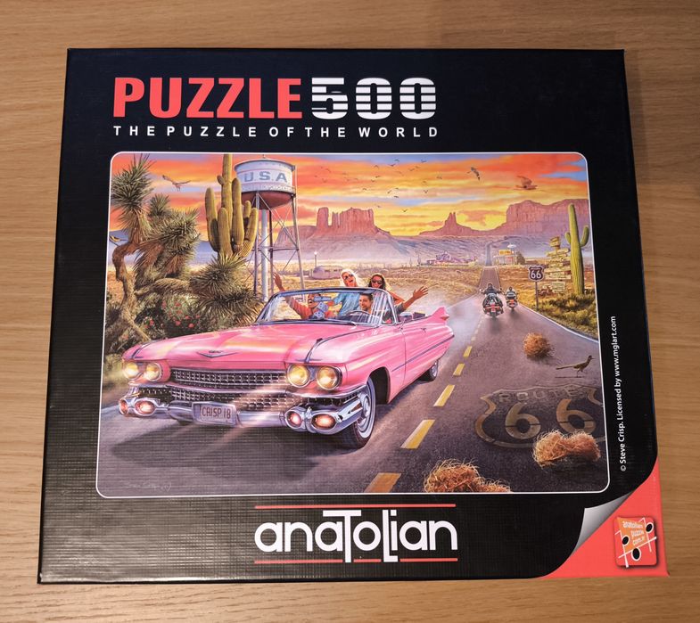 Puzzle zestaw 4x500 samochody