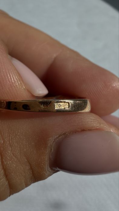 Новое Кольцо золотое 585 СССР , р.19,5 вес 2,52 гр каблучка