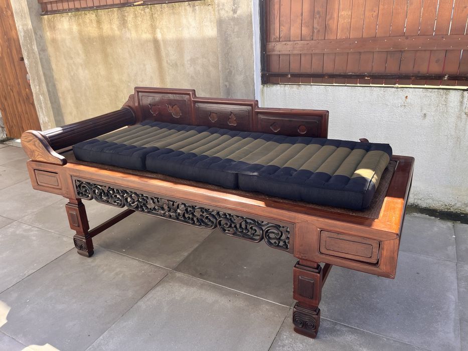 LUOHAN - Cama de dia chinês tradicional Luohan Bed