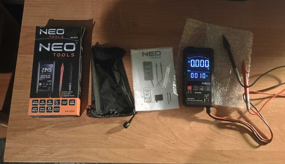 miernik wielofunkcyjny, miernik napięcia, multimetr neotools 94-004