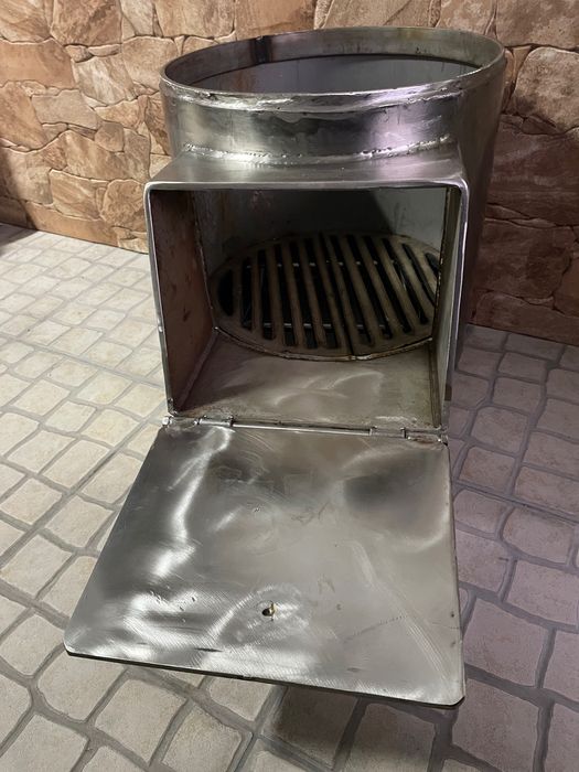Bailarina aquecimento a lenha em Inox