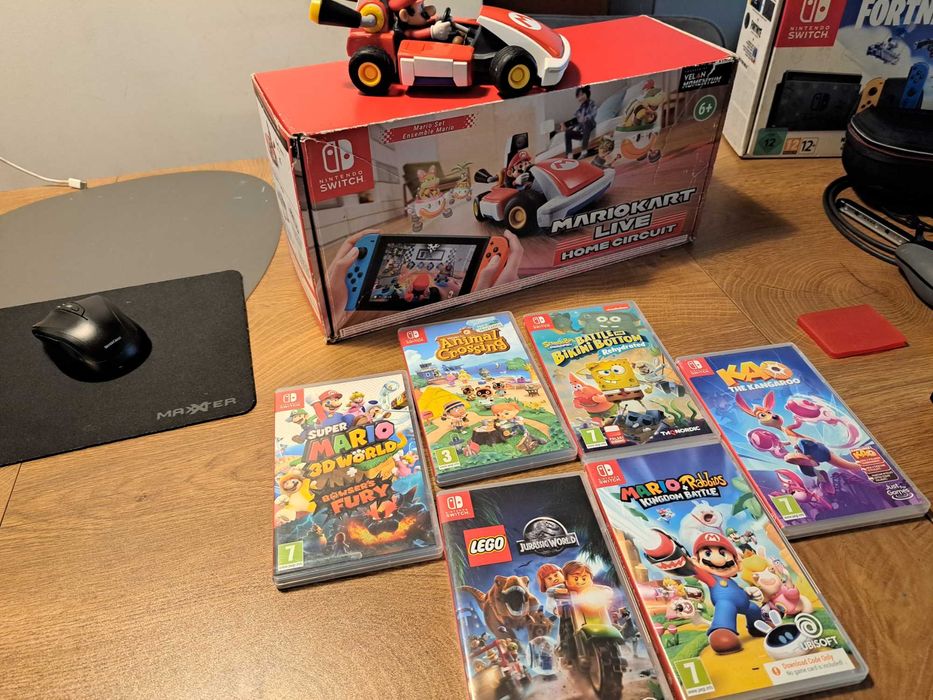 Nintendo Switch zestaw+unikalna gra mario