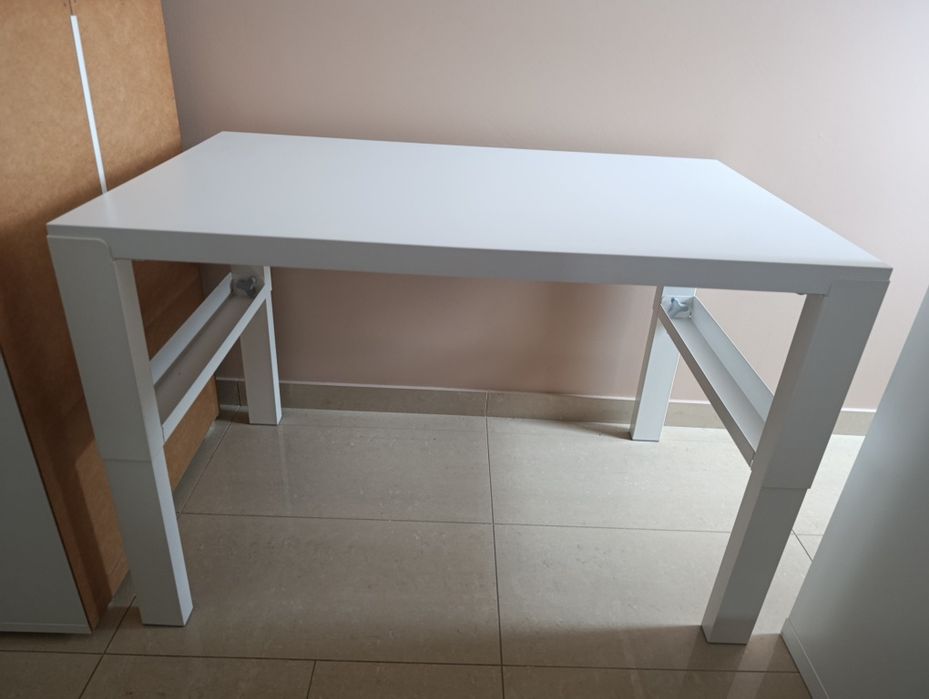 Biurko regulowane białe Ikea Pähl