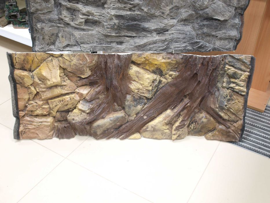 Tło korzeń do akwarium 120x50 3D