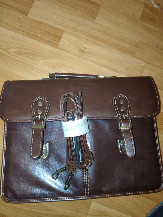 Шкіряний портфель Ashwood 8190 Brown