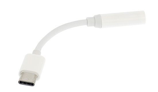 Adapter słuchawek - Typ C na jack 3,5mm - Biały