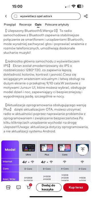 Radio do Astra K android