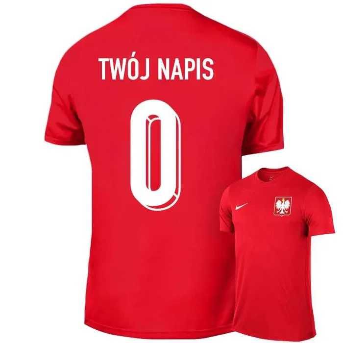 koszulka kibica NIKE POLSKI POLSKA LEWANDOWSKI 9 własny nadruk