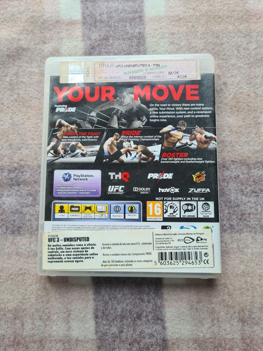 Jogo UFC undisputed 3
