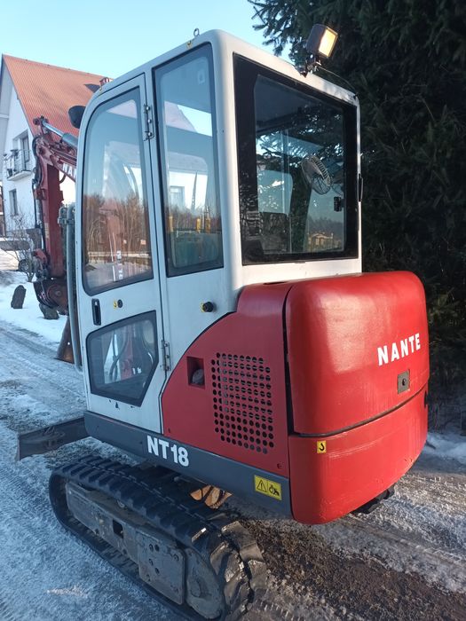 Nante NT18 Minikoparka 1,8T 2011r Powertilt 3 łyżki. Cena Brutto!