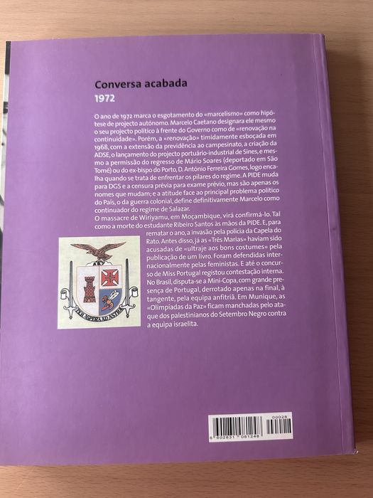 Livro Os anos de Salazar 1972
