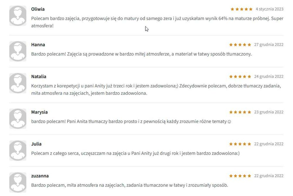 [MAT • ANG] Nauczycielka mgr inż. prowadząca Szkołę | Matematyka • Angielski |