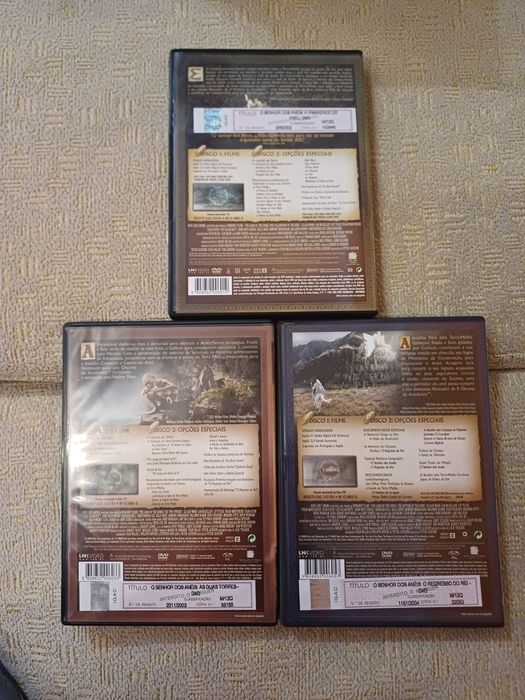 Coleção da trilogia O Senhor dos aneis - DVD