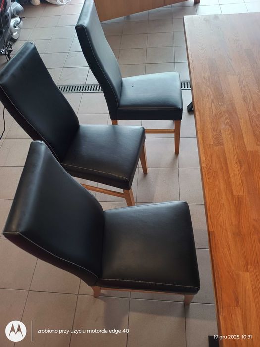 Nowy stół dębowy loft i 6 krzeseł