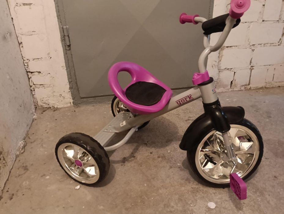 rowerek 3 kołowy york toyz fioleto