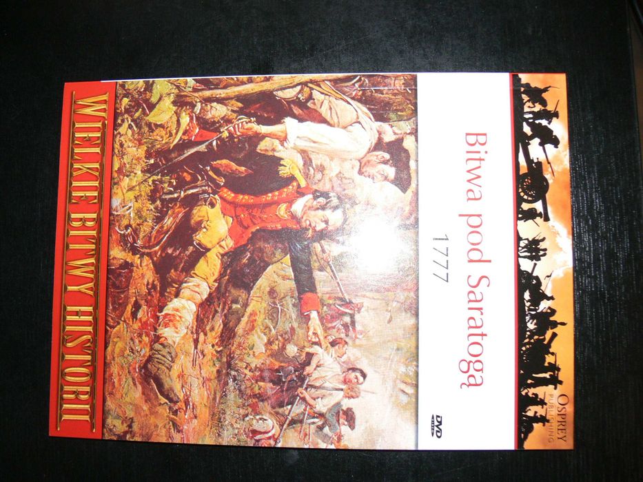Wielkie bitwy historii Bitwa pod Saratogą książka plus Film DVD