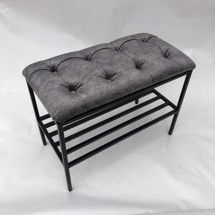 Банкетка для взуття  велюр антикіготь каретна стяжка