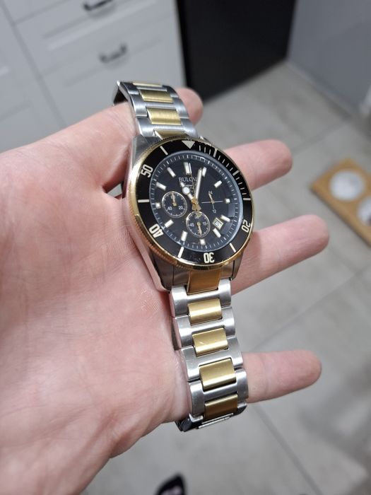 Bulova Marine Star zegarek męski sprawny solidny bicolor