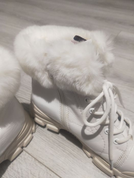 Ботинки зимние кожанные