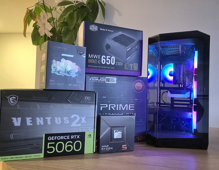 PC Gaming TOPO Ryzen 5/ RTX 5060/ 16GB/ NOVO