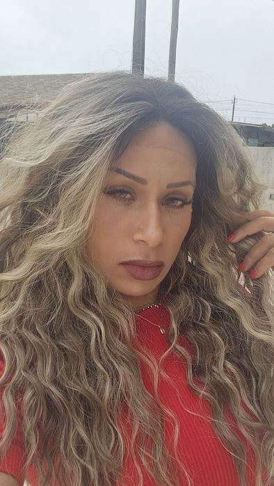 Lace front fibra realista ao cabelo humano