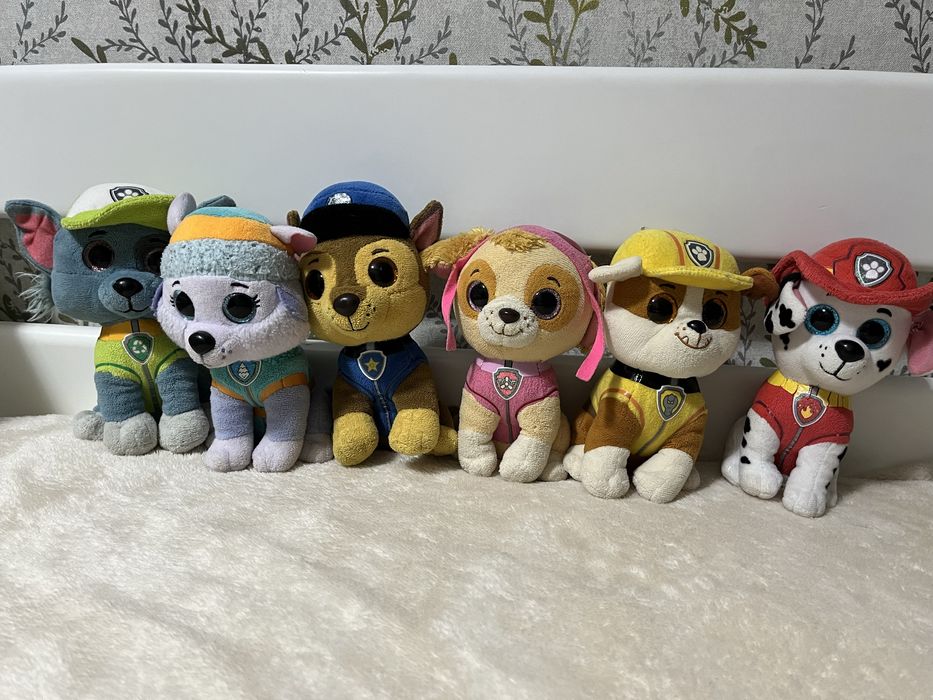 Мʼякі іграшки щенячий патруль